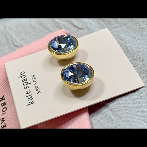 Kate Spade Blue Reflecting Pool Stud Earrings - Picture 9 of 16